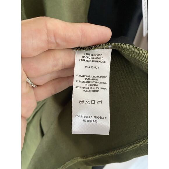 REBEL Rebel Wilson NWT Colorblock 3/4 Sleeve Knee Length Dress Stretch Size 1X‎ - Picture 6 of 9